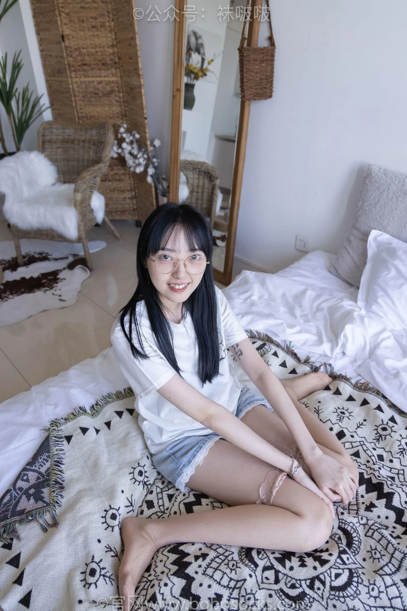 [BoBoSocks袜啵啵]NO.086 稚予-平底鞋、过膝肉丝 [130P]插图8